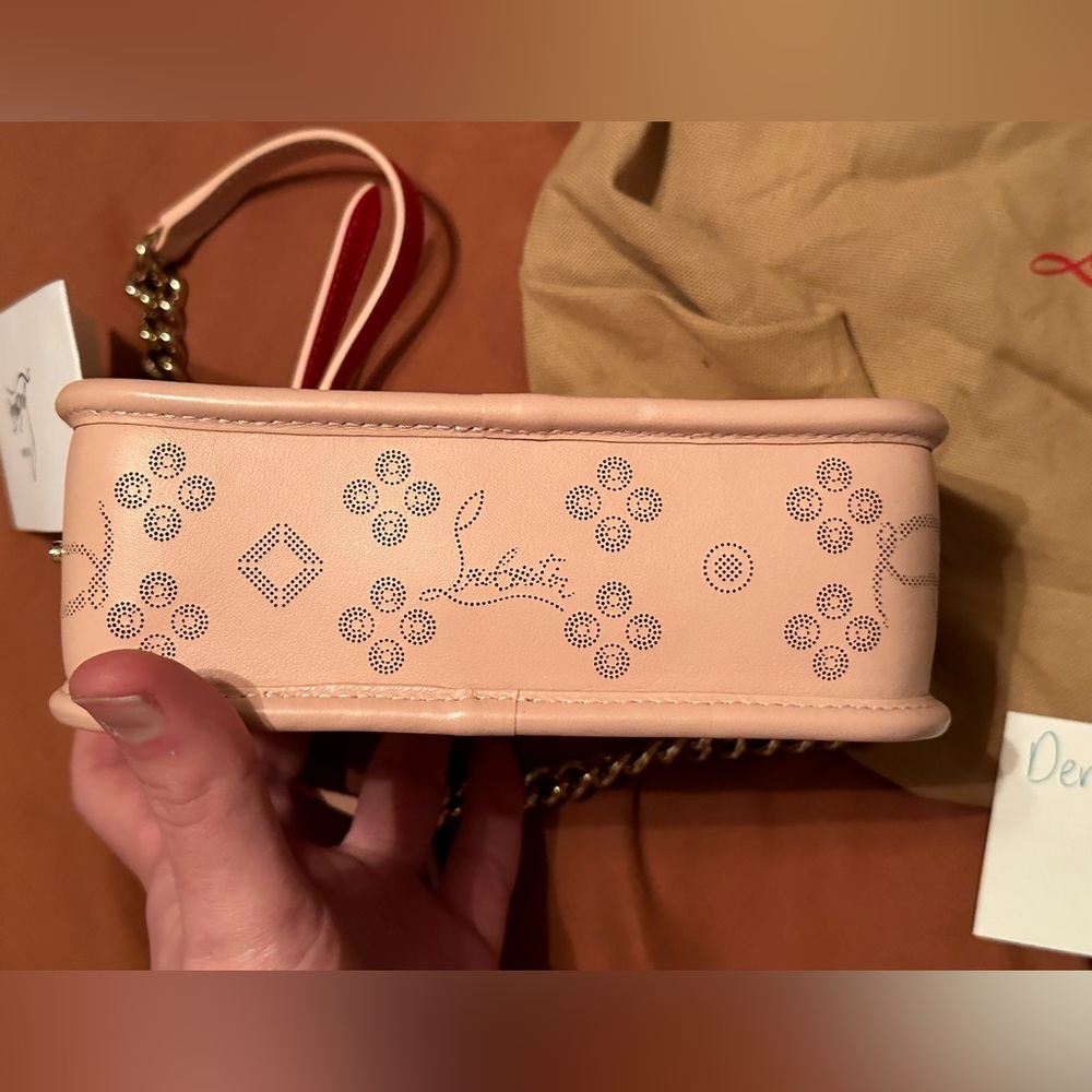 LOUBOUTIN RADIOLOUBI CROSSBODY ROSE PINK - Picture 4 of 9